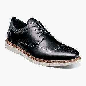 Stacy Adams Men's Synergy Wingtip Oxford Black US 10.5